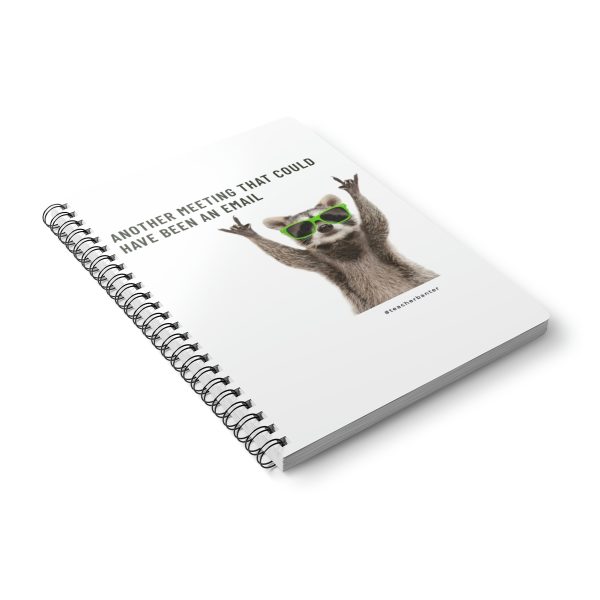 "Another Meeting That Could Have Been An Email"- Wirobound Softcover Notebook, A5 - Image 4